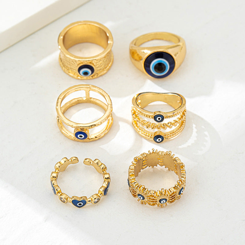 Demon's Eye Women's Ring Set by Planderful for Fashion Lovers