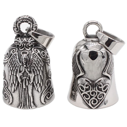 Retro Palm Gesture Angel Bell Pendant Necklace for Men and Women - European and American Wholesale Design