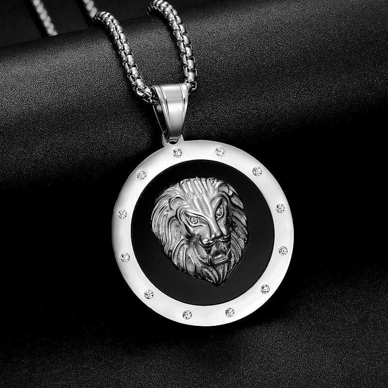 Zircon Necklace – Statement Hip Hop Lion Head