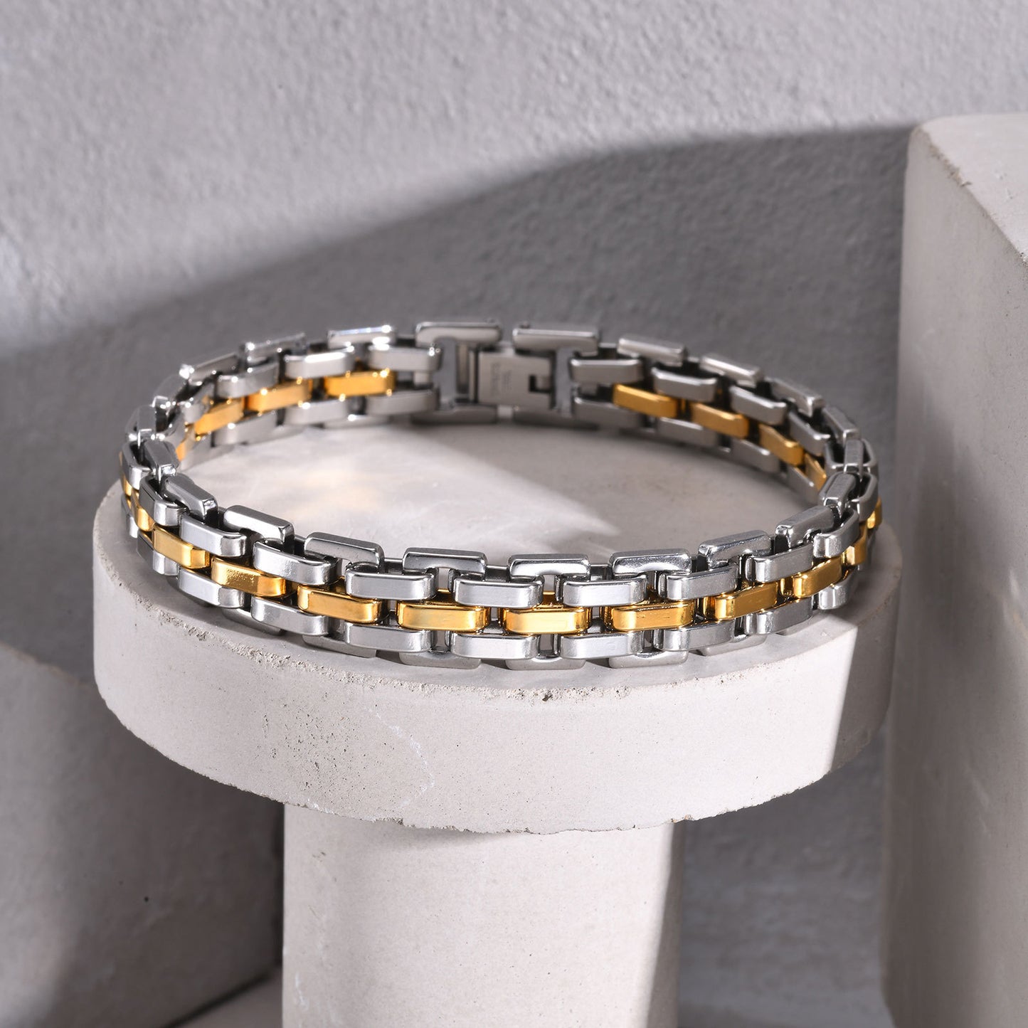 Planderful Mens Stainless Steel Bracelet Exquisite Everyday