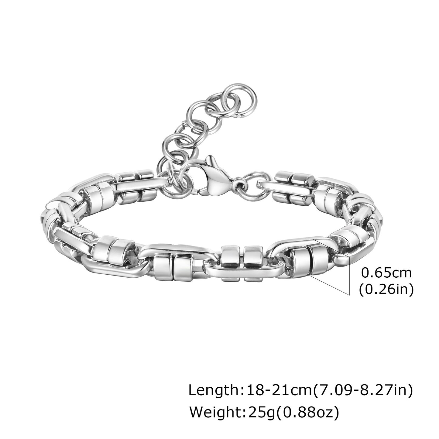 Planderful Mens Stainless Steel Bracelet Handmade For Men