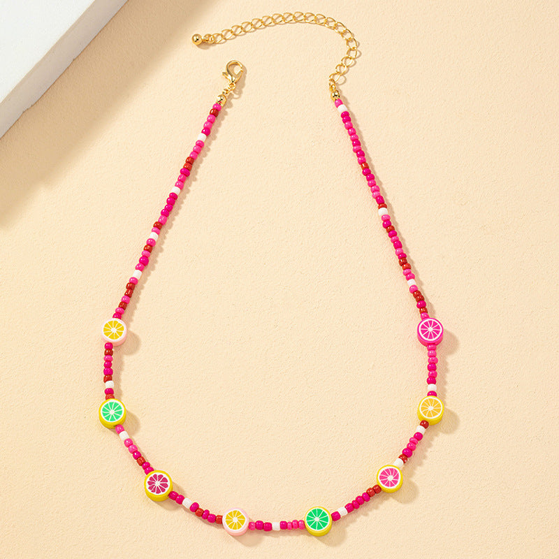 Colorful Handcrafted Beaded Necklace with a European Twist