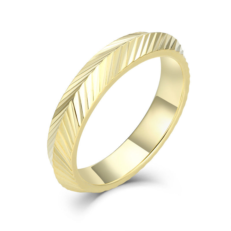 Planderful S925 Sterling Silver Minimalist Ring For Women With Floral Wheat Motif Everyday Genie