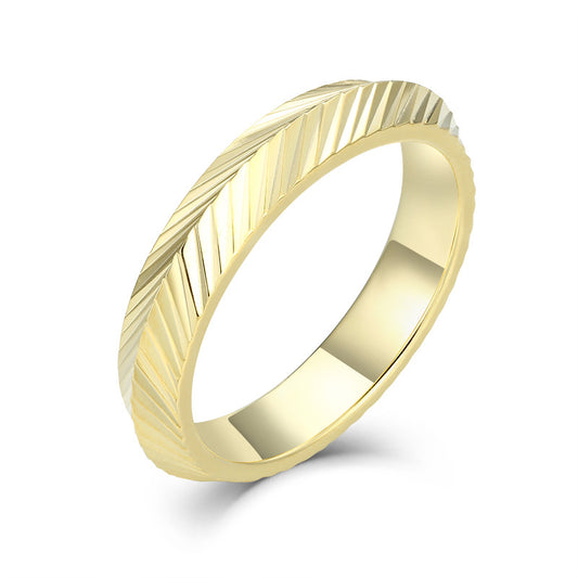 Planderful S925 Sterling Silver Minimalist Ring For Women With Floral Wheat Motif Everyday Genie