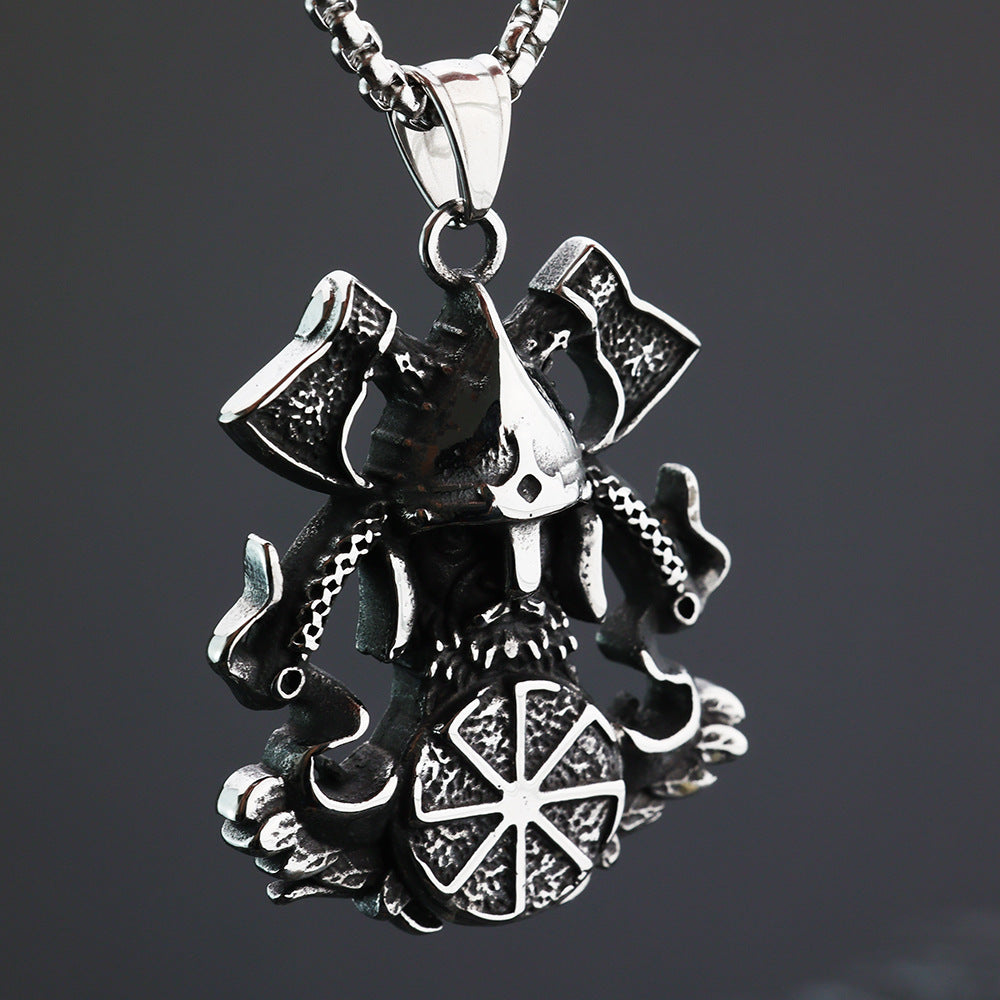 European And American Retro Men's Pendant Viking Odin Pendant