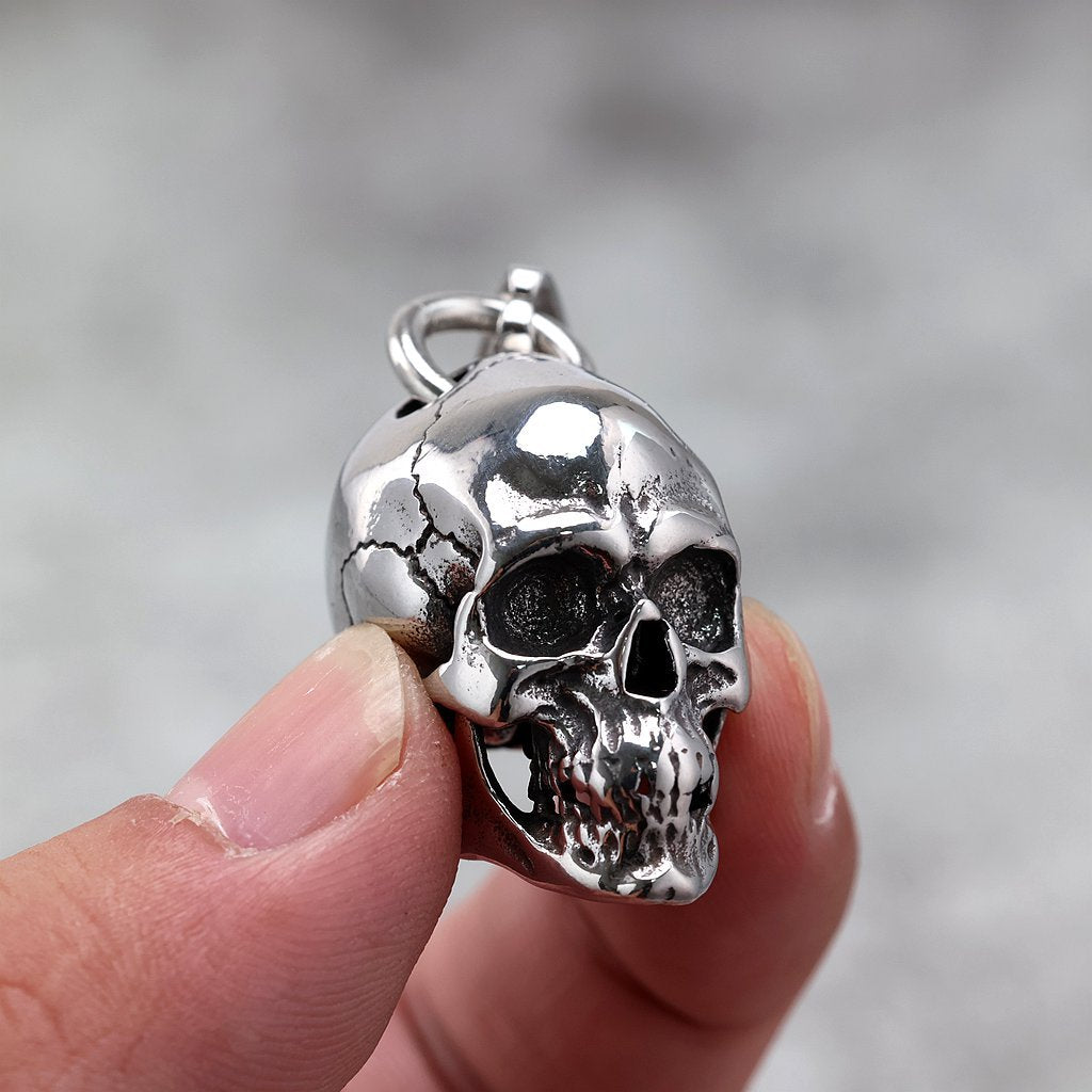 Punk Skull Stainless Steel Men's Pendant Necklace