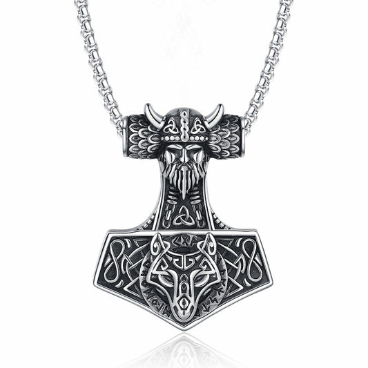 Steel Necklace – Vintage Viking Anchor