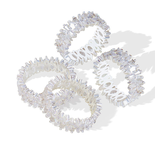 Luxurious Zircon Ring - Elegant Copper Jewelry for Wholesale