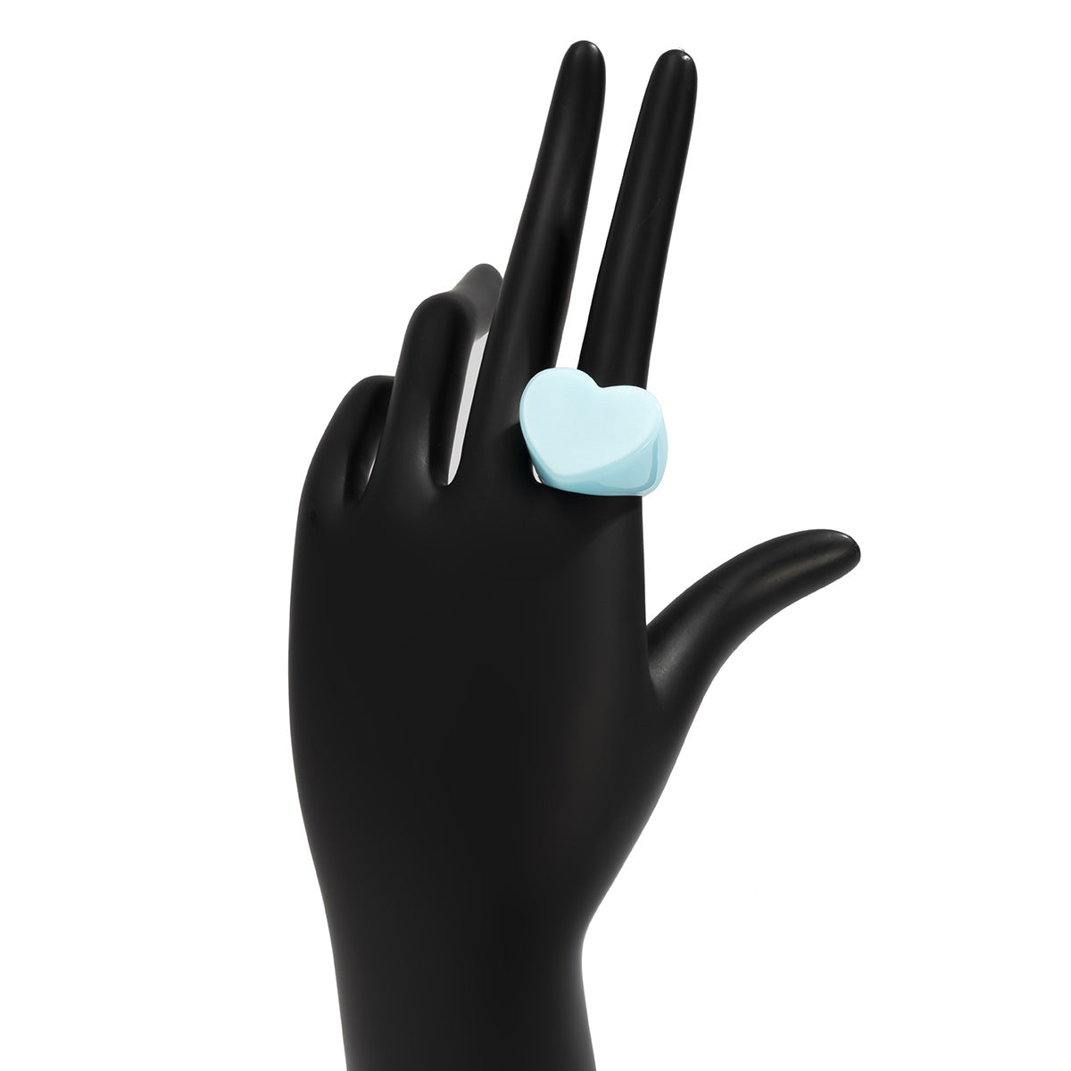 Peach Heart Macaron Countryside Style Ring for Cross Border Jewelry - French Handcrafted Design