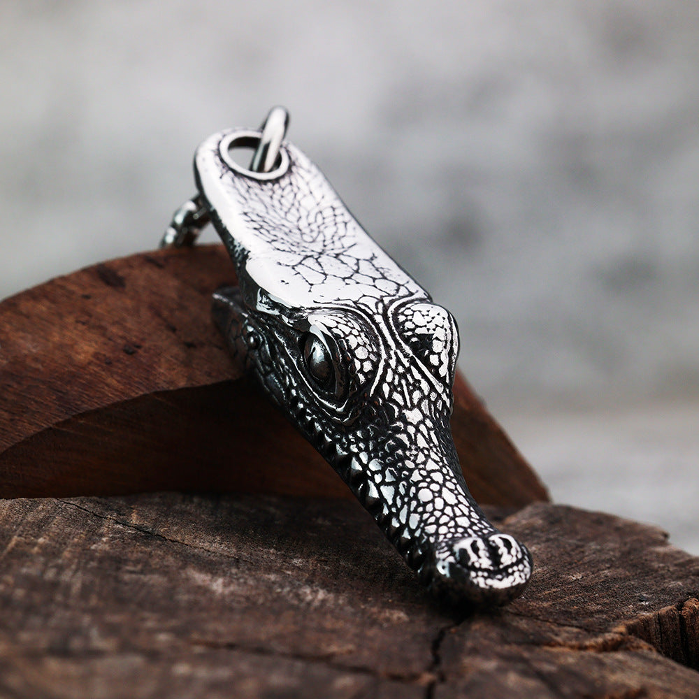 Vintage Animal Stainless Steel Men's Pendant Necklace