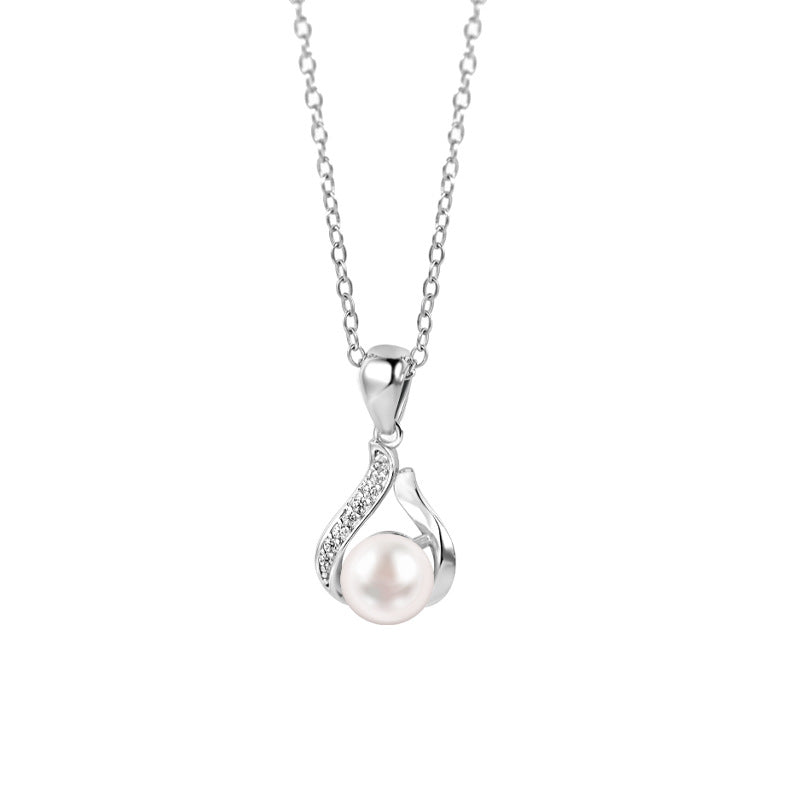 S925 Sterling Silver Freshwater Pearl Necklace