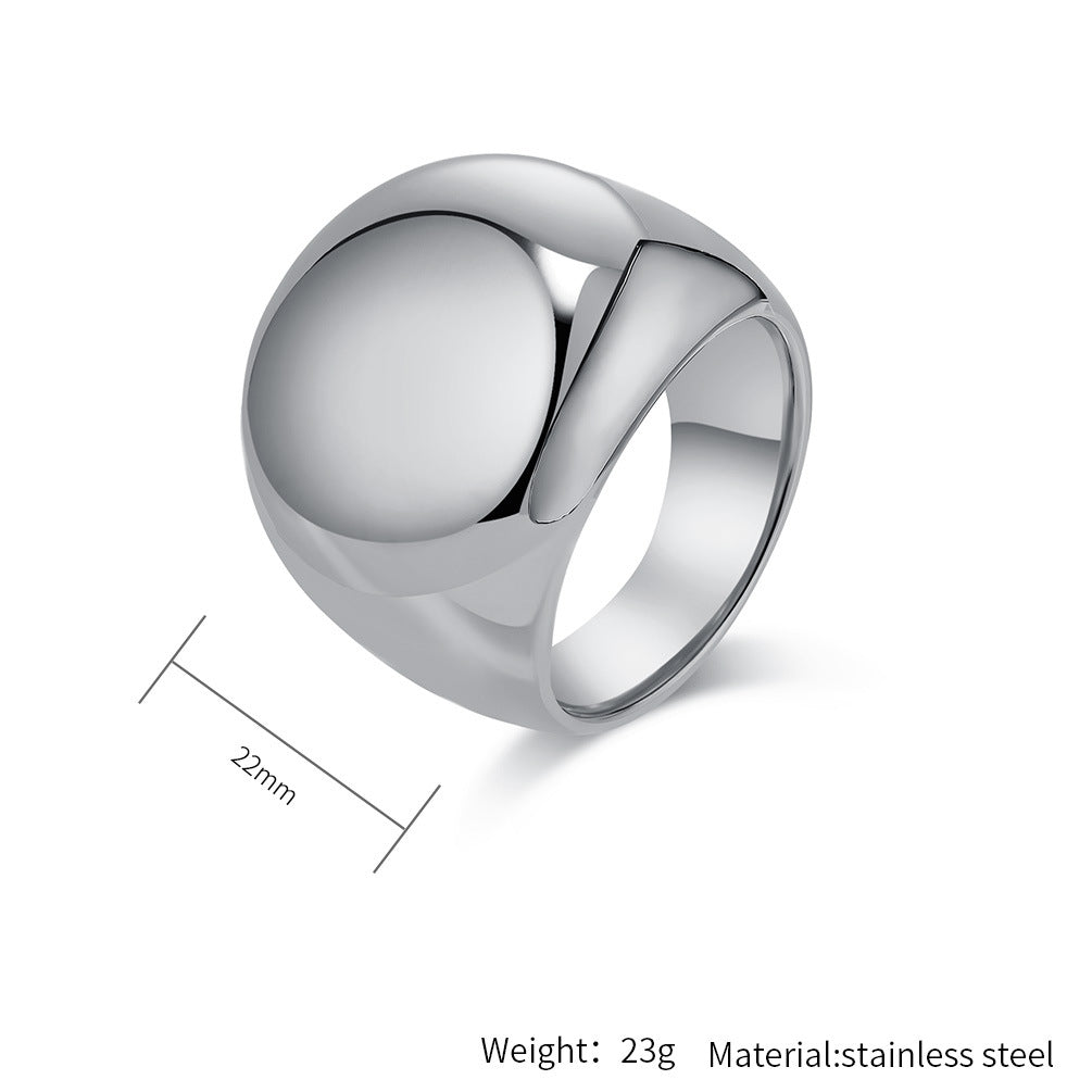 Planderful Everyday Genie Titanium Steel Gold Plated Luxury Ring For Fashionable Women