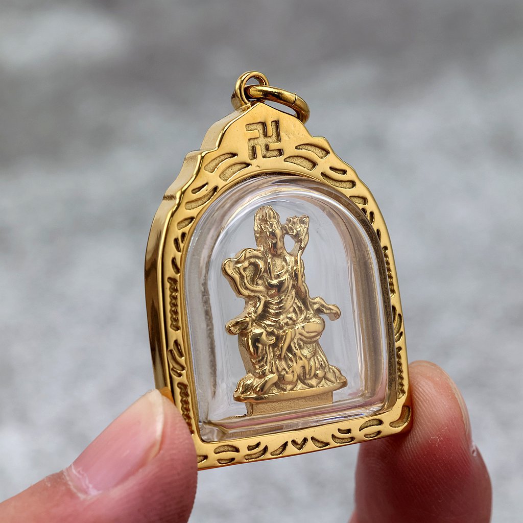 Vintage Buddhist Zodiac Stainless Steel Pendant Necklace