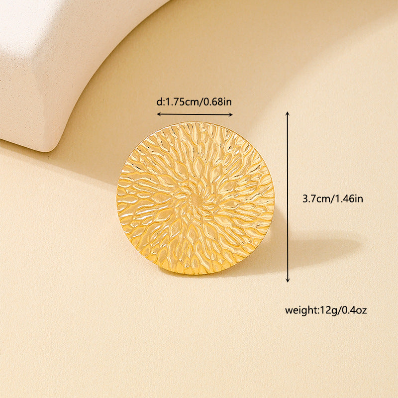 Fashionable Metal Bow Sunflower Ring for Women by Planderful