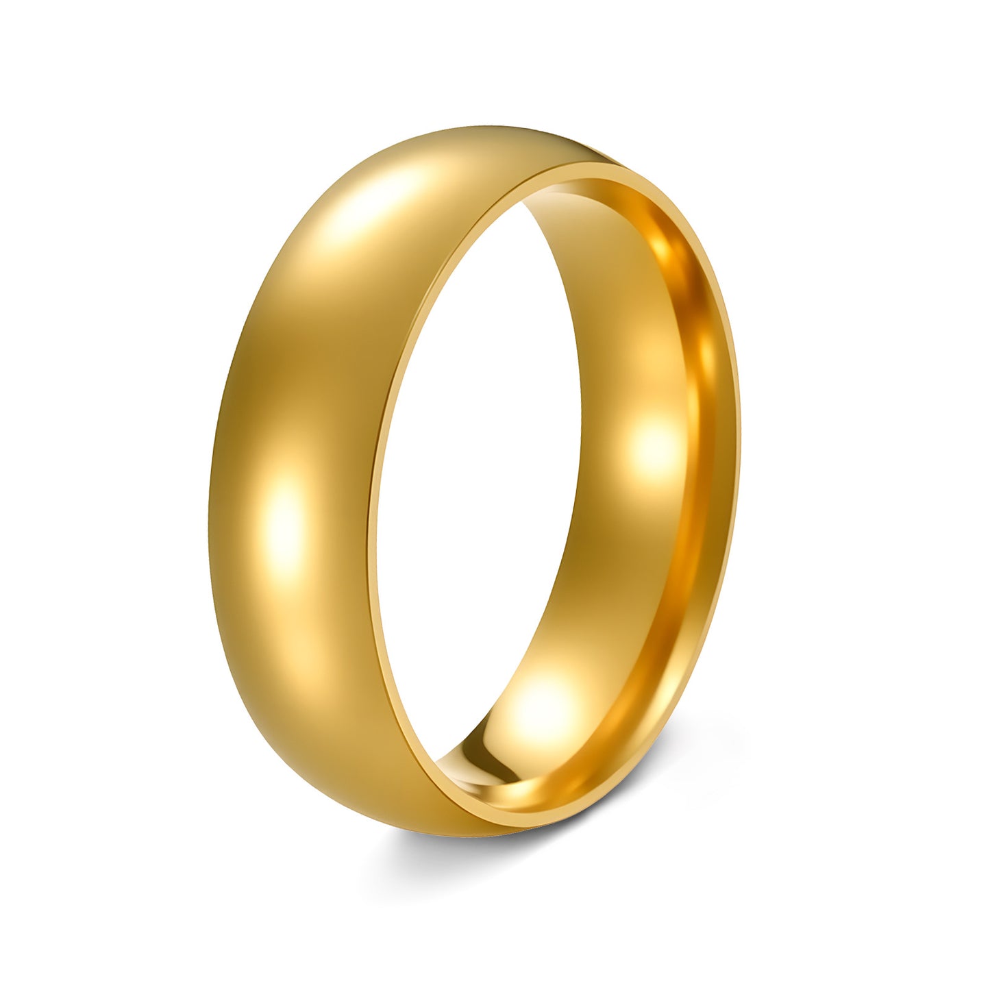 Planderful Stainless Steel Ring Unisex 6mm Minimalist Durable Everyday Wear For Men And Women