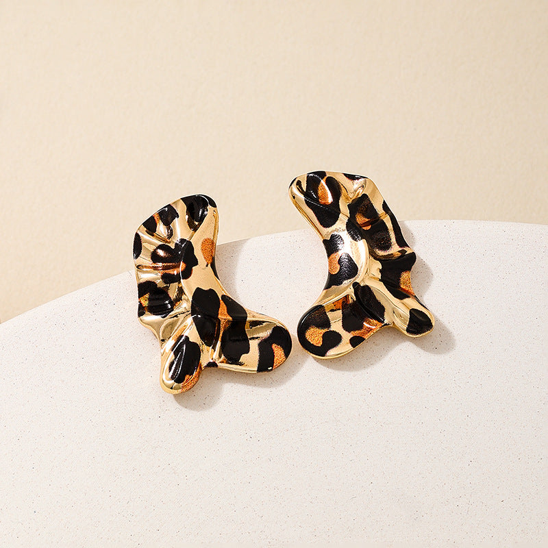 Planderful Vienna Verve Earrings – Fashionable Leopard Print Design