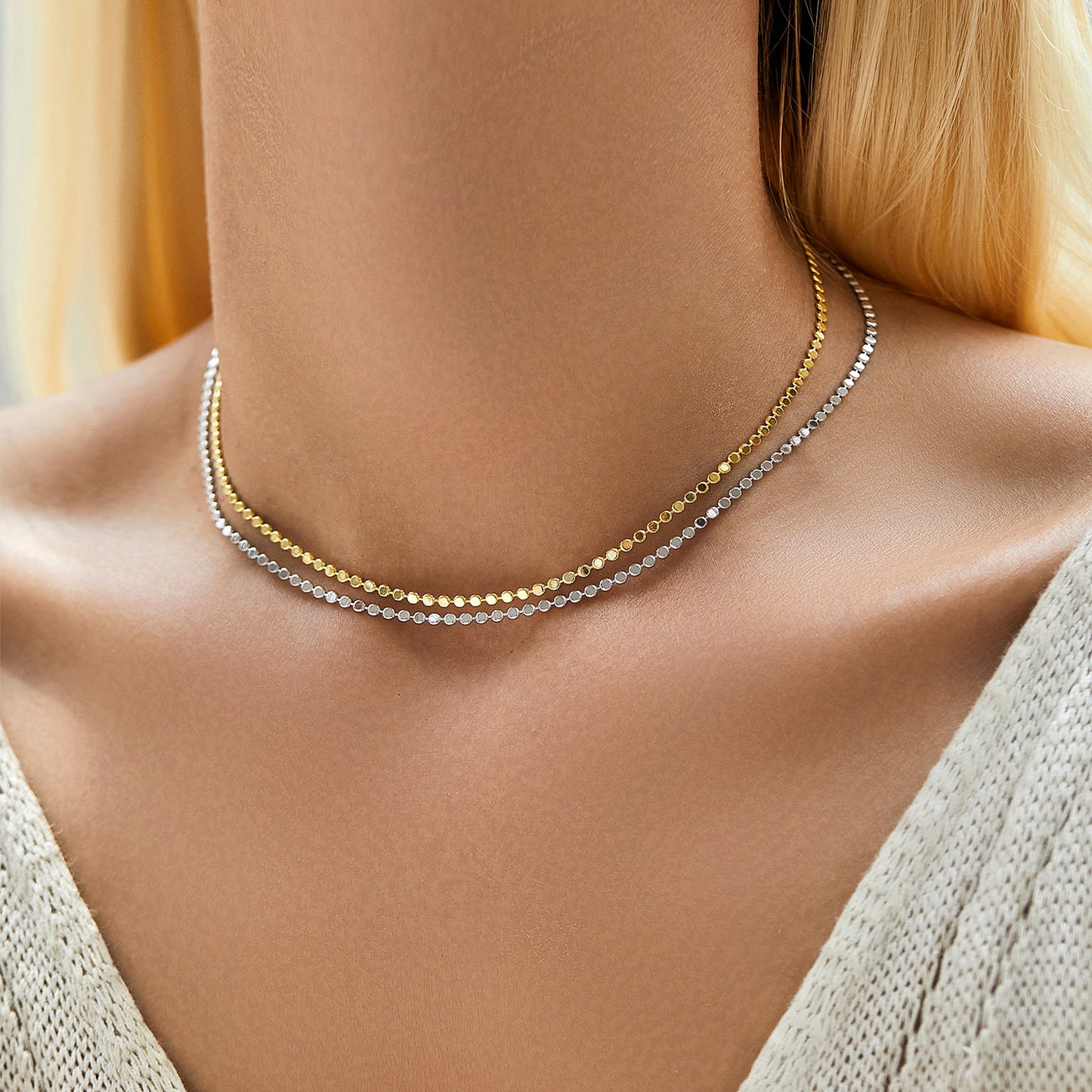 Planderful Everyday Genie Choker Necklace – Elegant Sterling Silver Design
