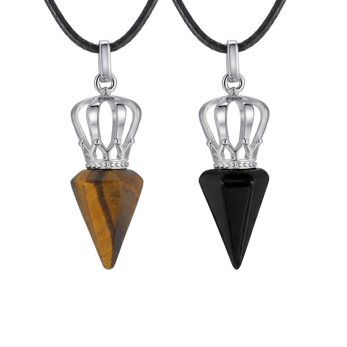 Tiger's Eye Stainless Steel Pendant