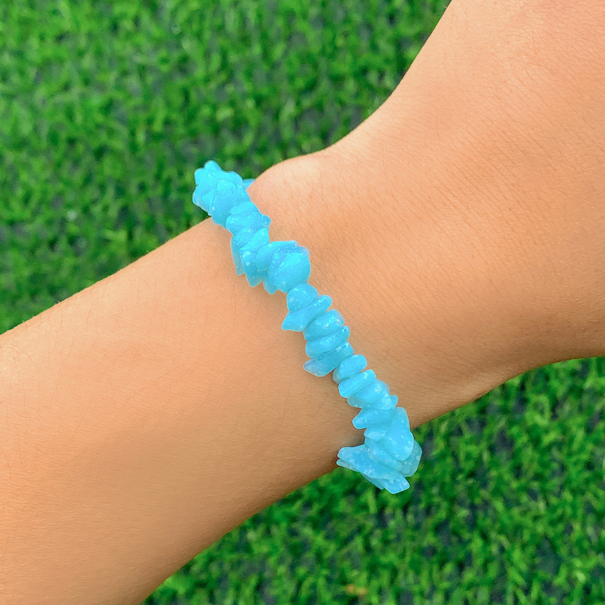 Planderful Vienna Verve Elastic Geometric Bracelet For Women Colorful Statement Jewelry