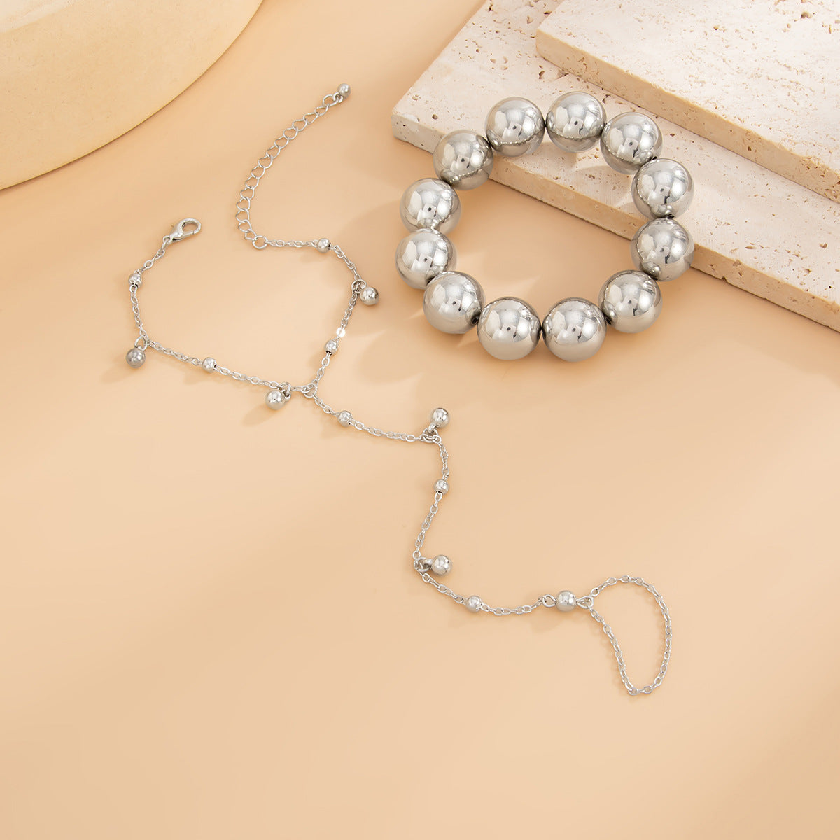 Planderful Vienna Verve Women Fringe Bead Metal Chain Bracelet Personalised Statement Gift For Women