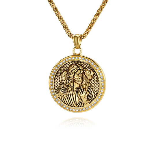 Planderful Everyday Genie Pendant Necklace Unisex Retro Relief Design Iconic Classic Culture For Men