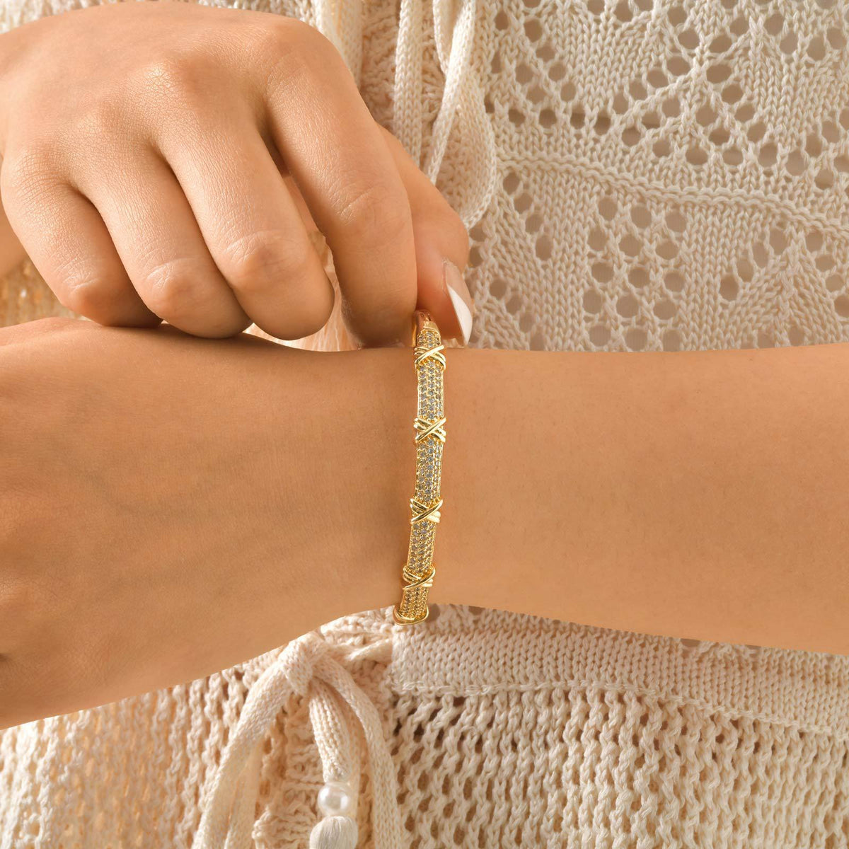 Zircon Copper Bracelet