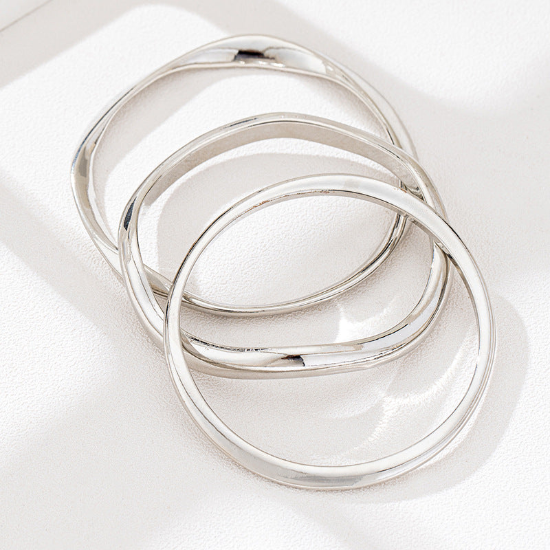 Planderful Vienna Verve Bracelet Set – Elegant Metal Design for Daily Wear