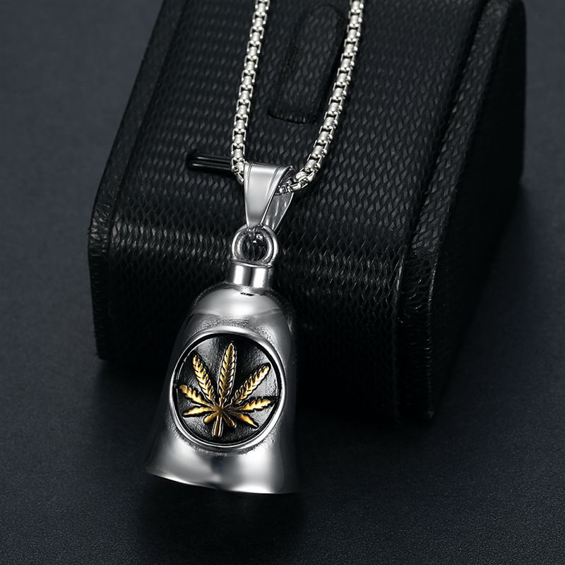Punk Maple Leaf Stainless Steel Jewelry