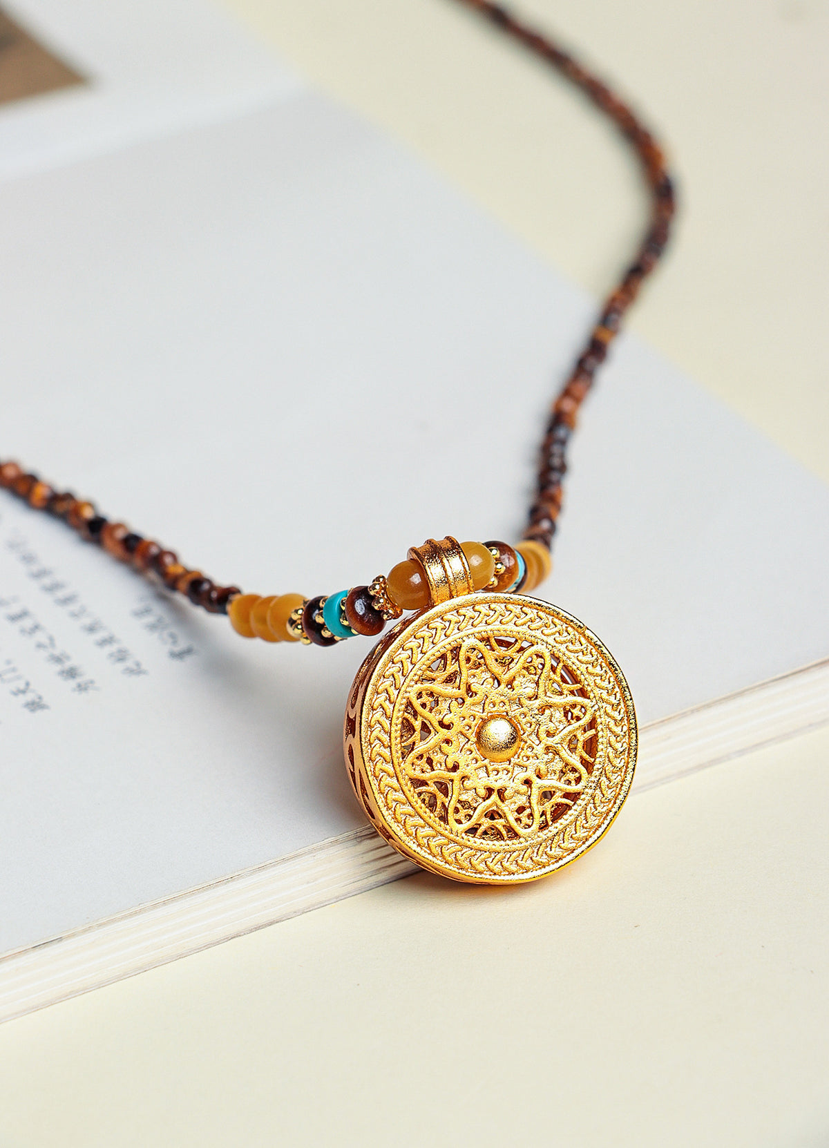 Crystal Eye Pendant Necklace