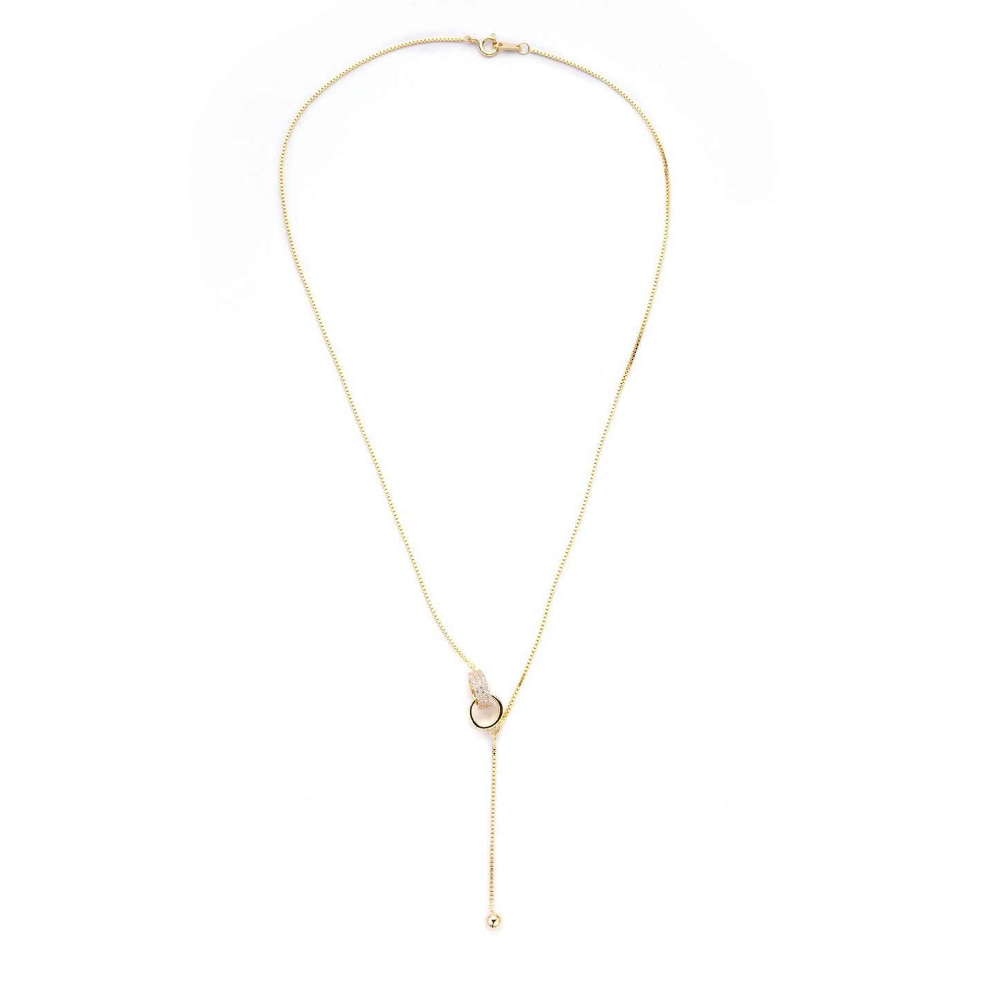 Fashion Creative Niche Interlocking Pendant Necklace Female