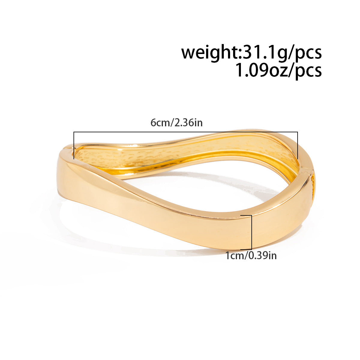 Planderful Vienna Verve Opening Statement Bracelet For Women Geometric Heavy Industry Jewelry