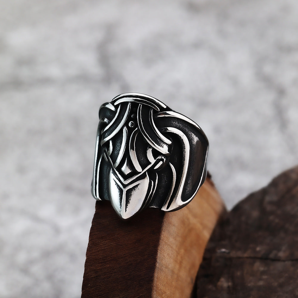 European and American Jewelry Wholesale Men's Viking Crow Ring