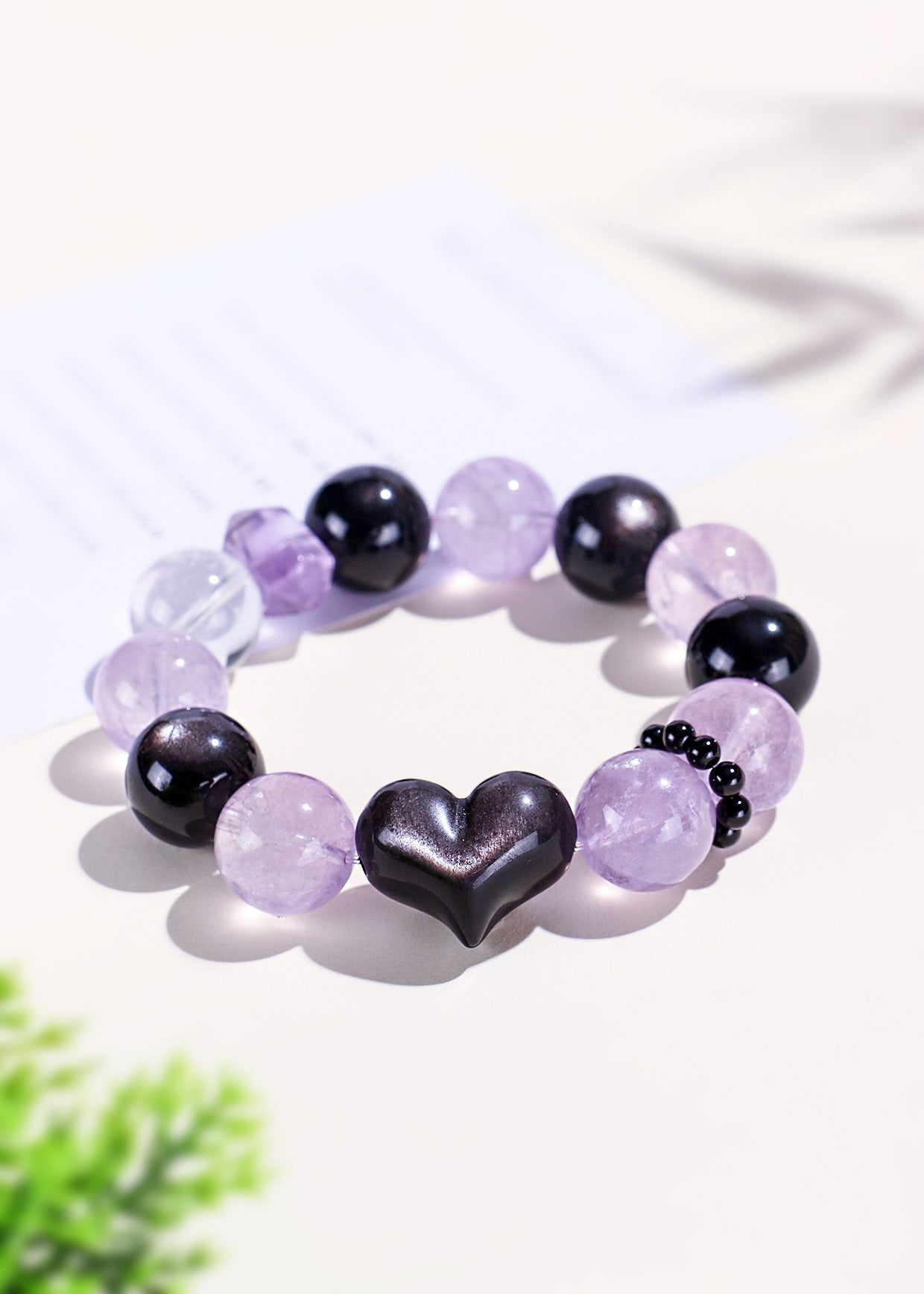 Planderful Fortune's Favor Bracelet – Premium Crystal and Obsidian Love Design