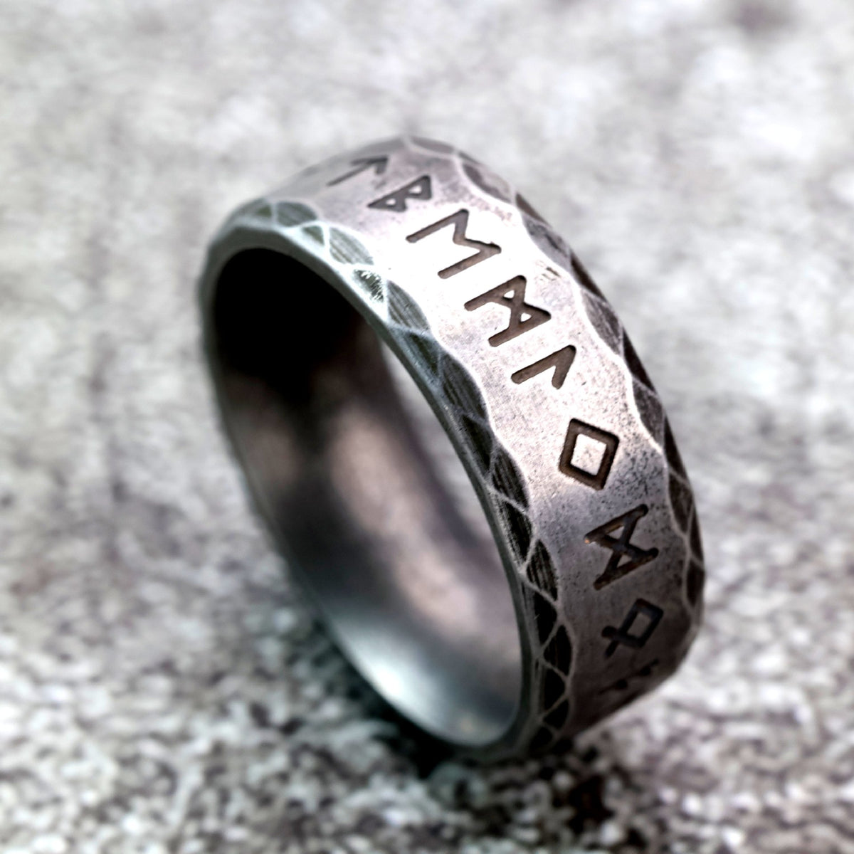 Vintage Viking Stainless Steel Men's Ring