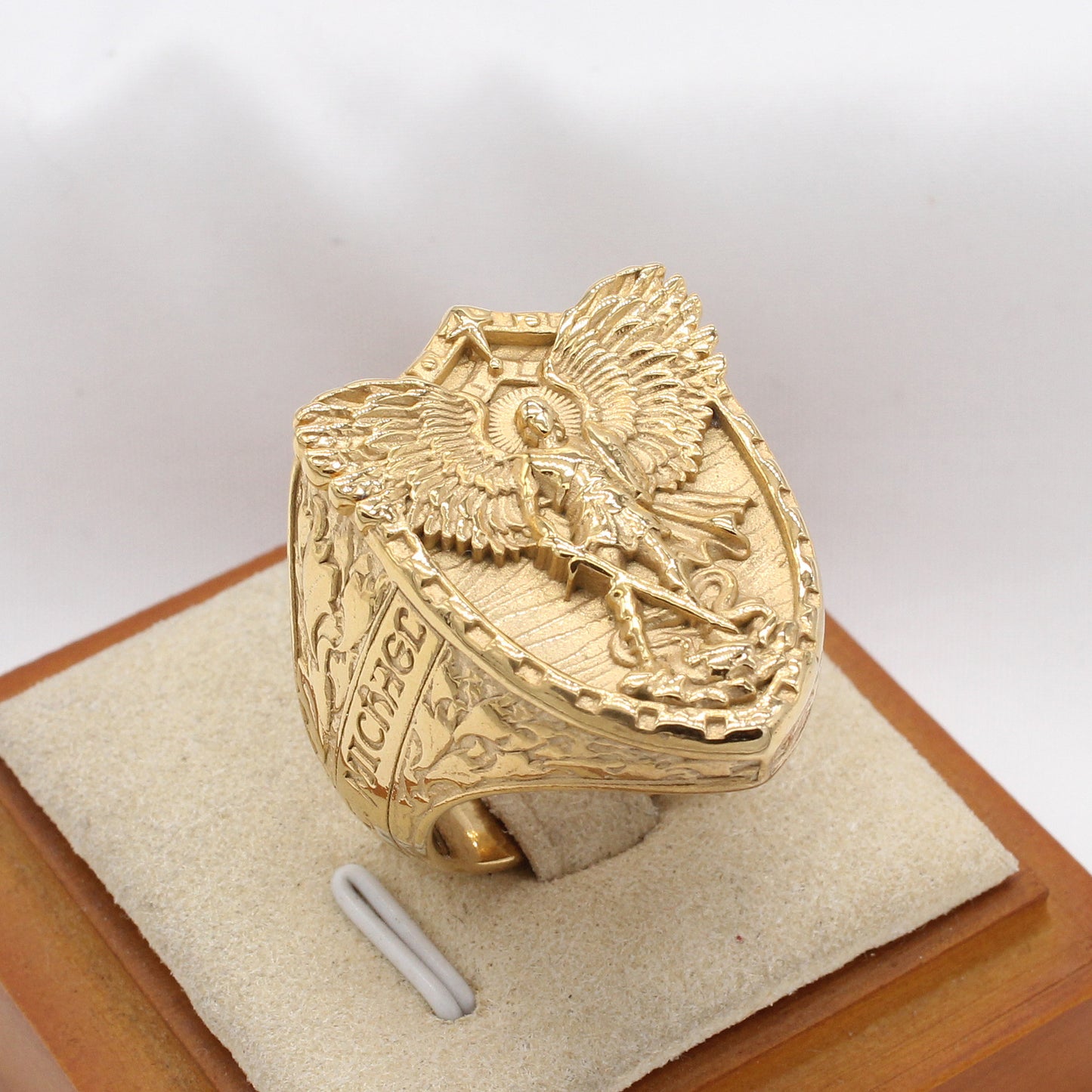 Planderful Jewelry Guardian Angel Wings Ring Steel