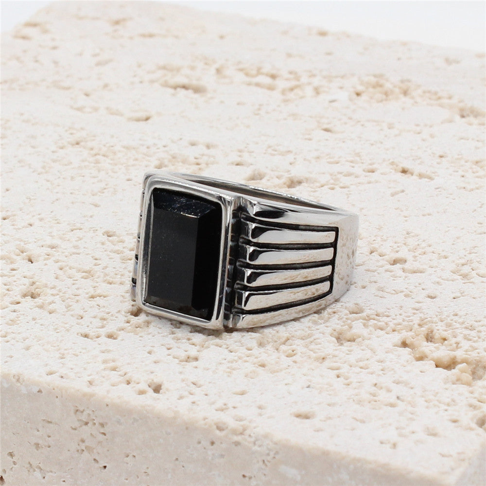 Titanium Steel Ring Unisex Protection Statement Planderful Everyday Genie Collection