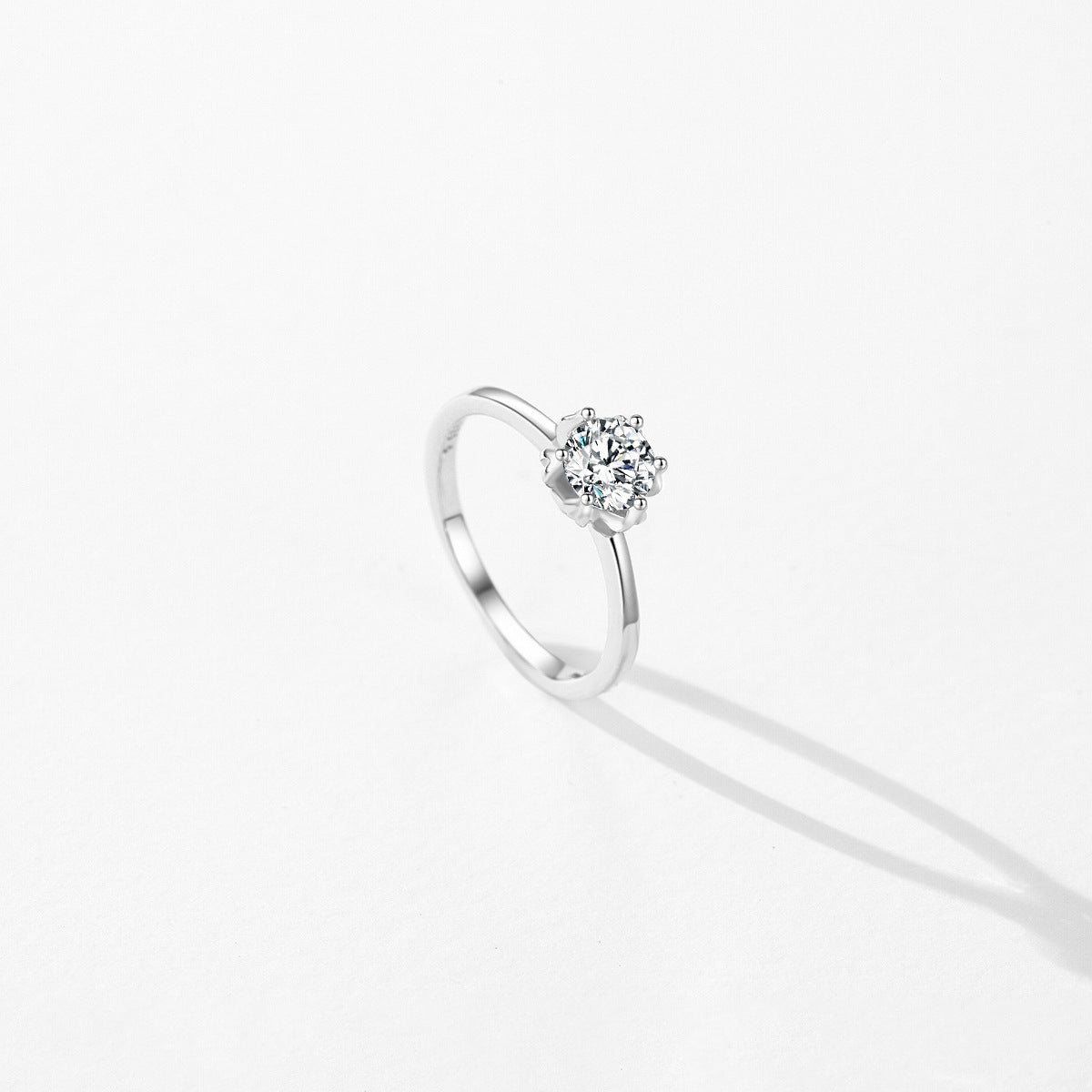 Everyday Genie Sterling Silver Zircon Ring for Women, Size 5-9