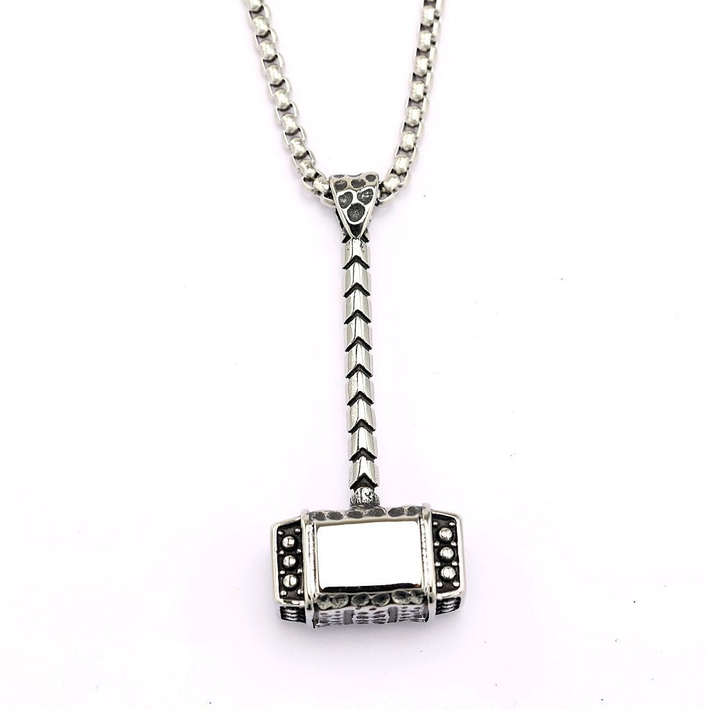 Vintage Viking Stainless Steel Men's Pendant Necklace