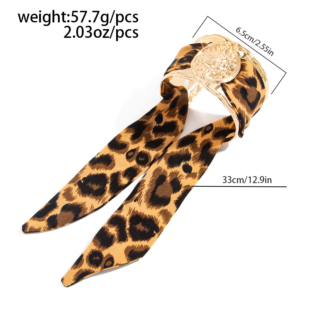 Planderful Silk Scarf Opening Bracelet Vintage Retro Gold Tone For Women Starfish Flower Engraved