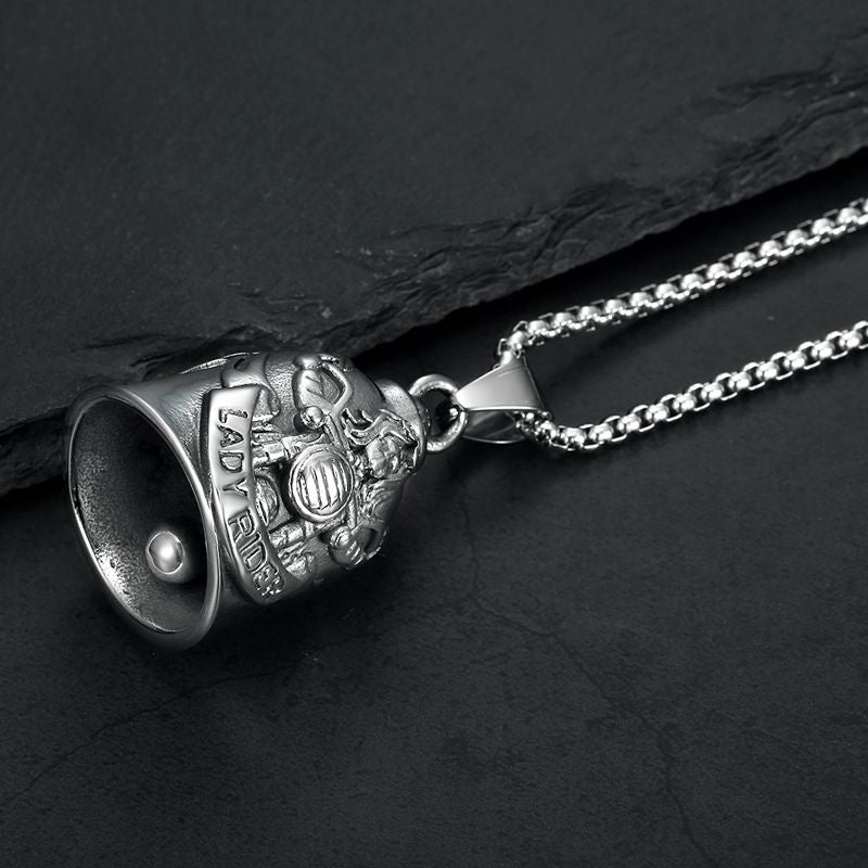 Biker Motorcycle Stainless Steel Pendant Necklace