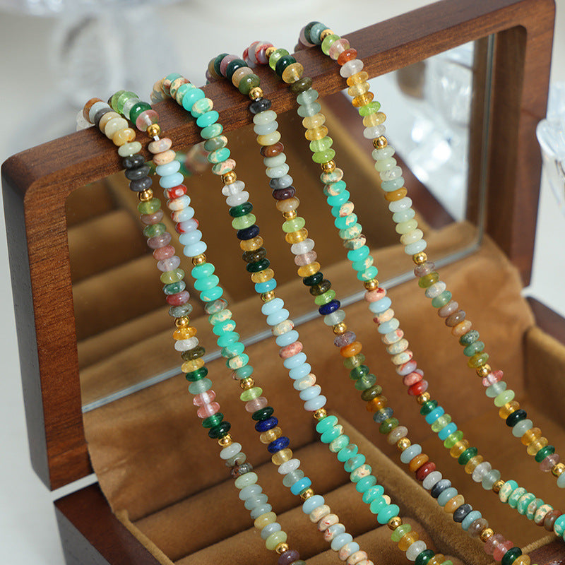 Luxurious Danube Abacus Beaded Necklace - Handcrafted Jewelry for Women