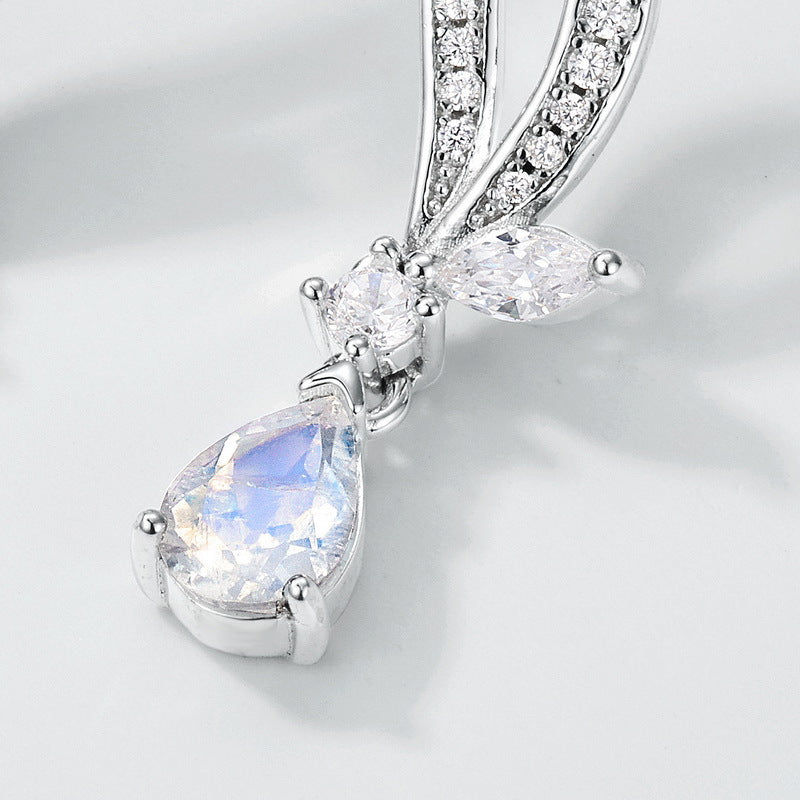 Planderful Everyday Genie Earrings – Exaggerated Colorful Blue Moonlight Design