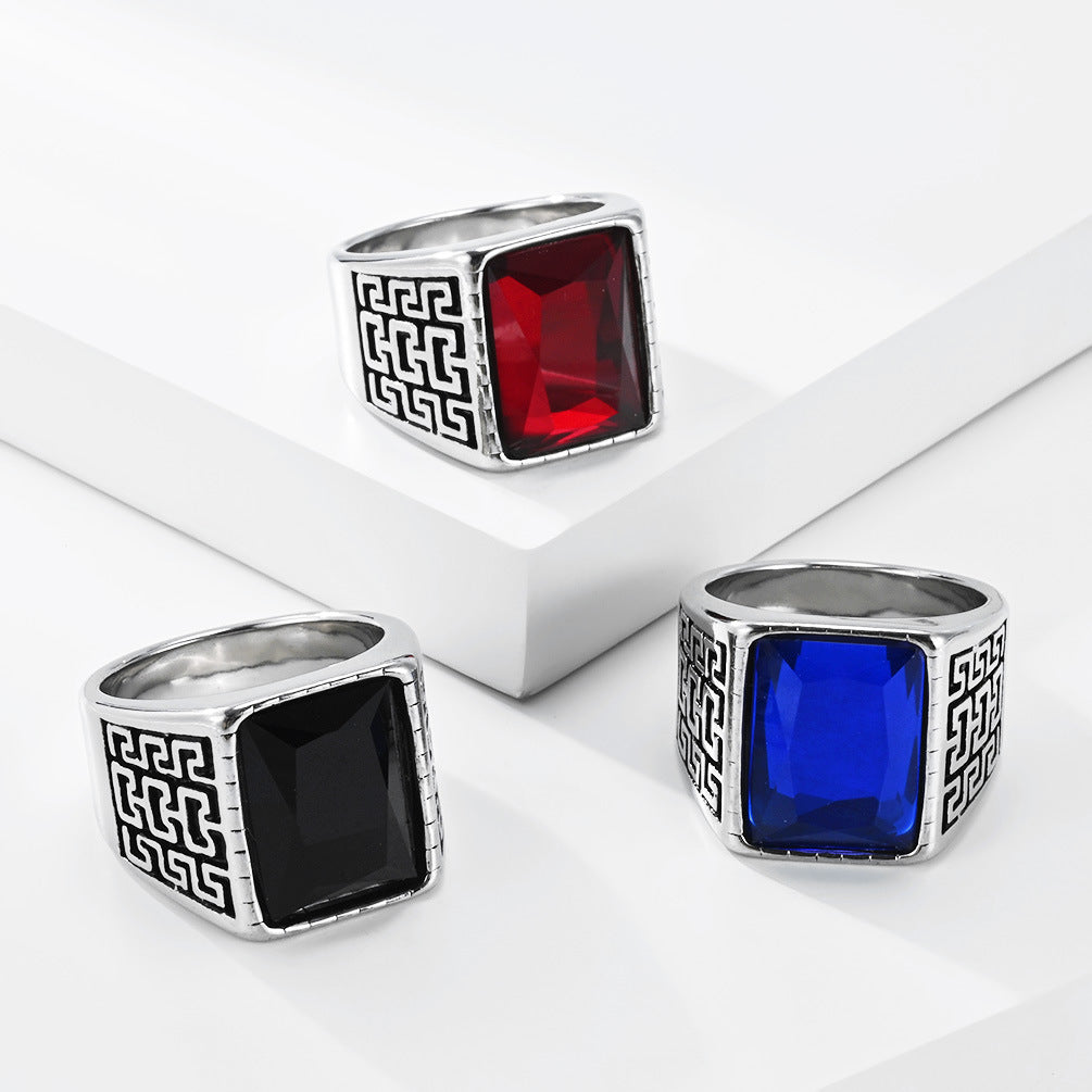 Classic Great Stainless Steel Men's Ring