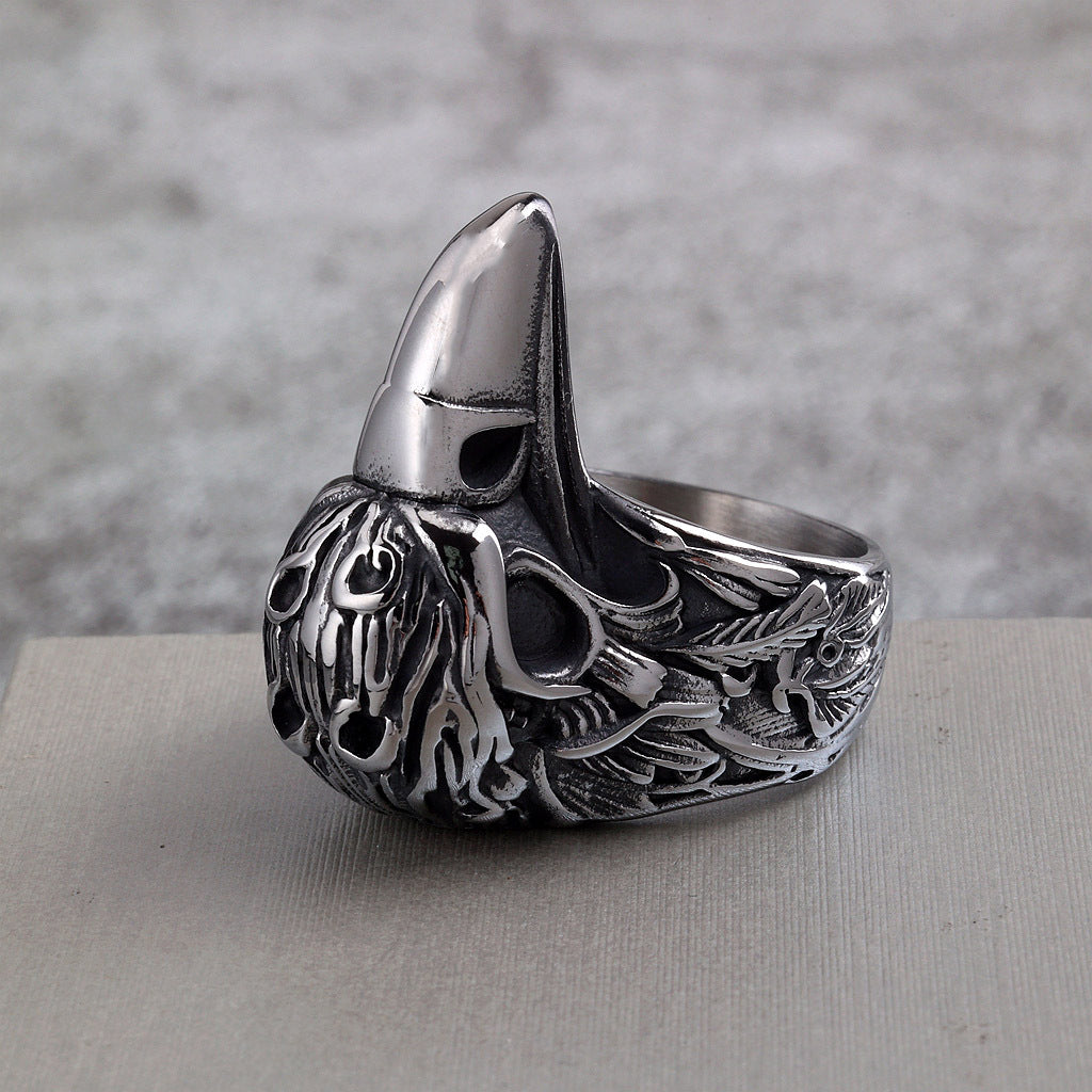 Vintage Eagle Stainless Steel Men's Ring