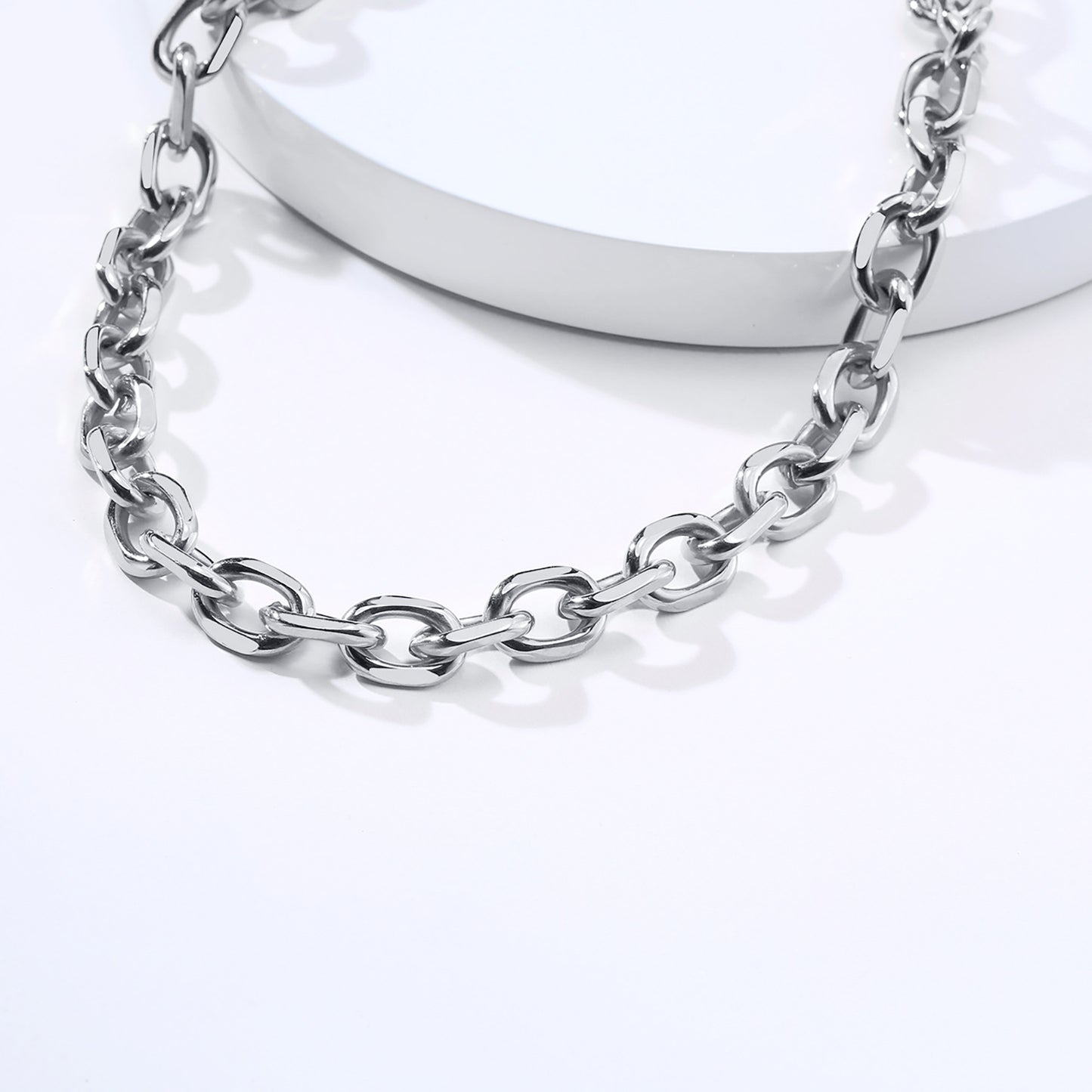 Foreign Trade Jewelry Stainless Steel Necklace Thick Chain