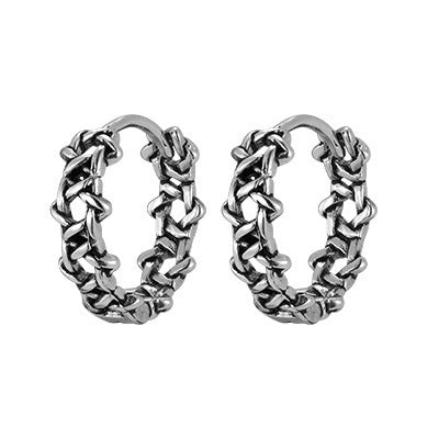 Stainless Steel Cross Vintage Punk Earrings