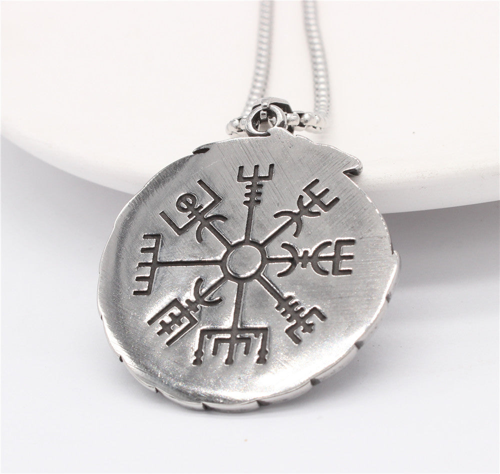 Planderful Titanium Steel Pendant Unisex Viking Retro Style Premium For Men Women Protection Statement Jewelry