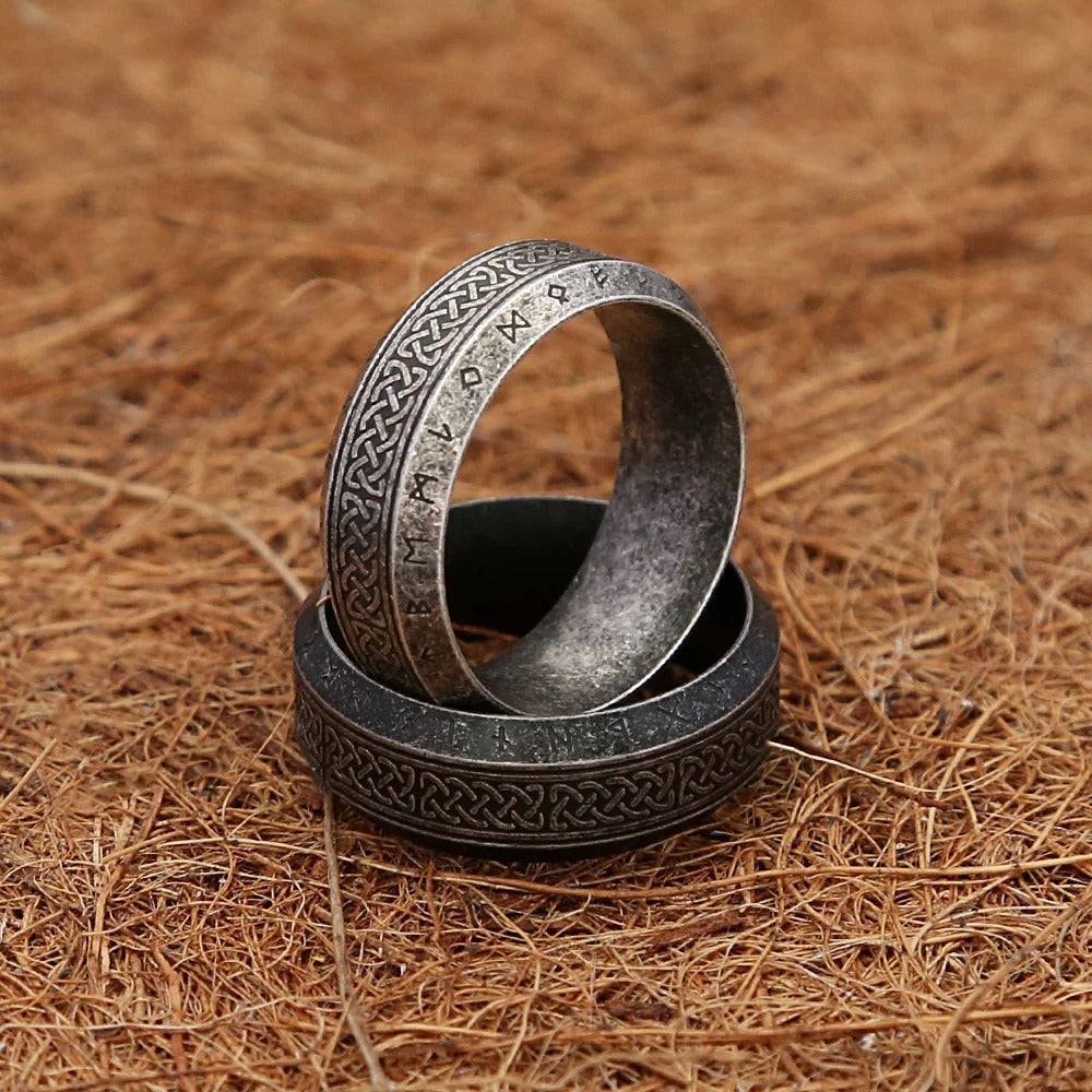 Vintage Viking Stainless Steel Men's Ring
