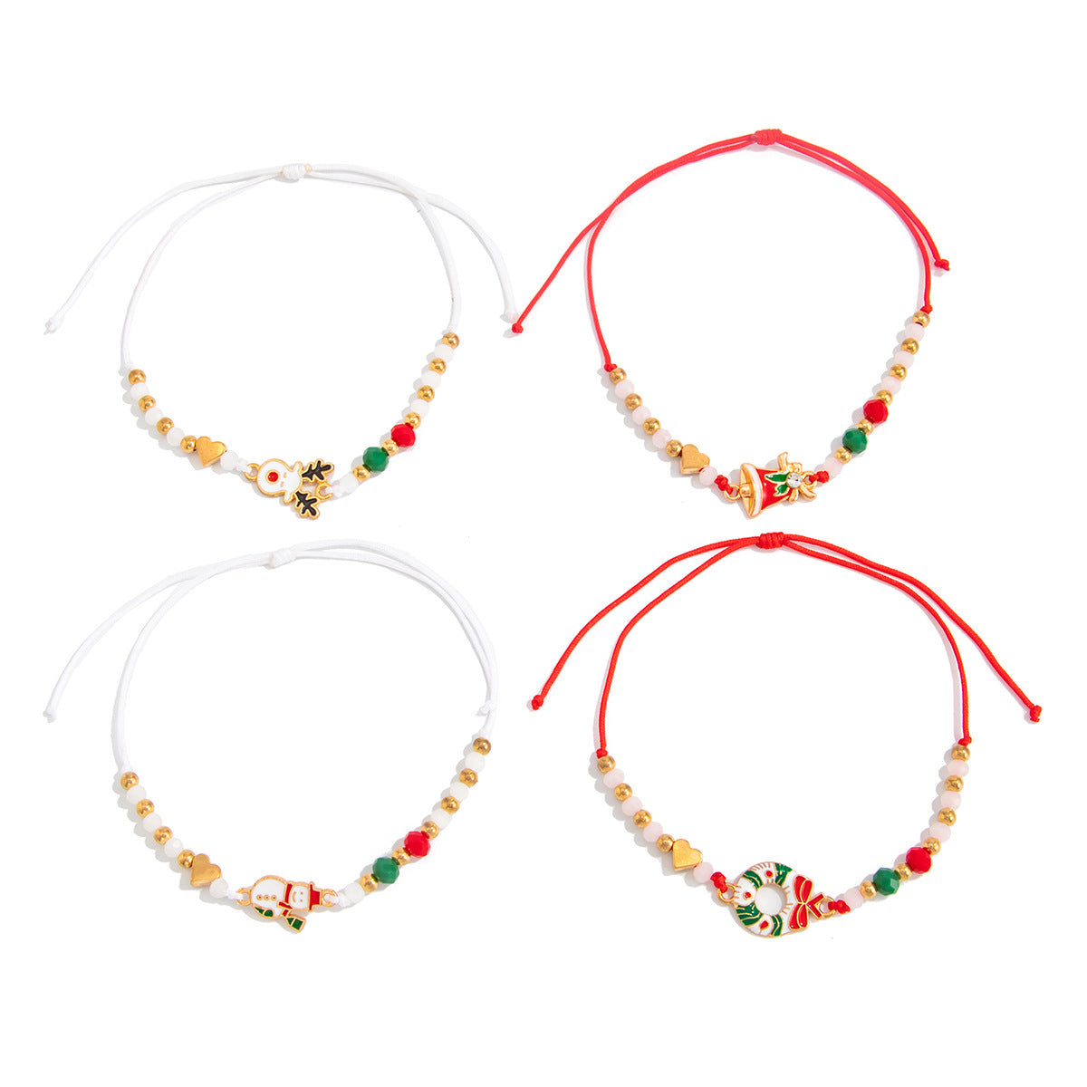 Planderful Beaded Elk Bracelet Adjustable Festive Statement Jewelry For Women Christmas Gift Vienna Verve