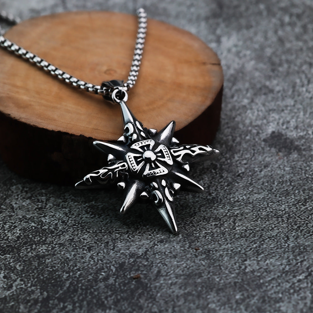 Cross-Border Nordic Viking Pendant Titanium Steel Necklace